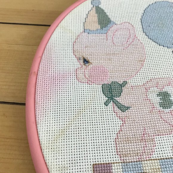 Completed Precious Moments Animals Cross Stitch Framed Pictures Set of 3 - Picture 2 of 5